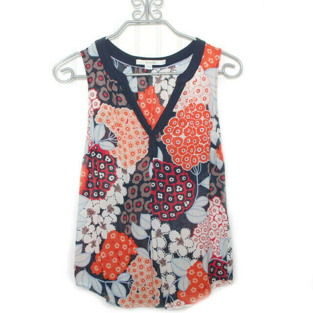Boden Floral Sleeveless Top Size 8 (ll01)